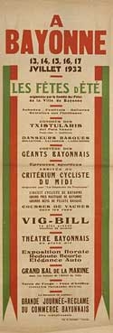 affiche-des-fetes-de-Bayonne-en-1932