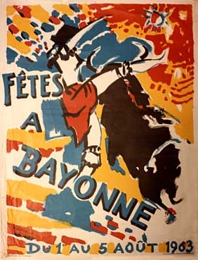 affiche-des-fetes-de-Bayonne-en-1953