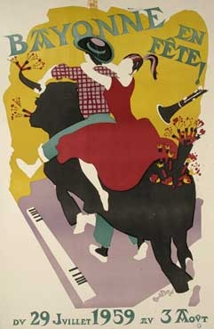 affiche-des-fetes-de-Bayonne-en-1959