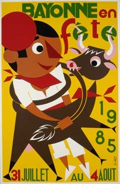 affiche-des-fetes-de-Bayonne-en-1985