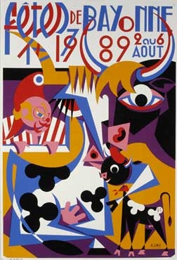 affiche-des-fetes-de-Bayonne-en-1989