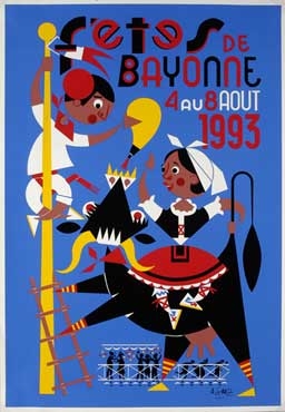 affiche-des-fetes-de-Bayonne-en-1993
