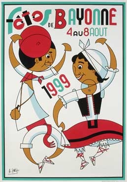 affiche-des-fetes-de-Bayonne-en-1999