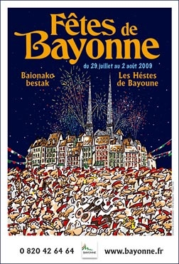 affiche-des-fetes-de-Bayonne-en-2009