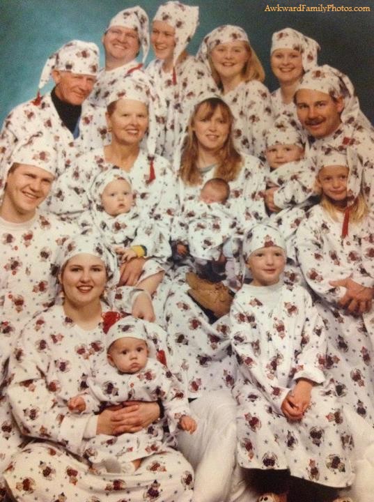 pyjama Le pire des photos de famille pour noël 