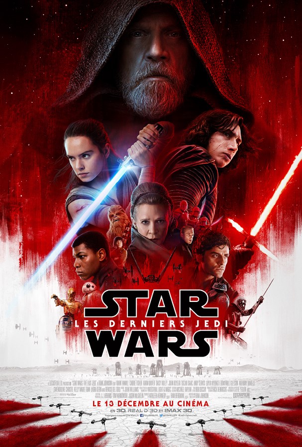 Les Derniers Jedi de Rian Johnson, sorti en 2017