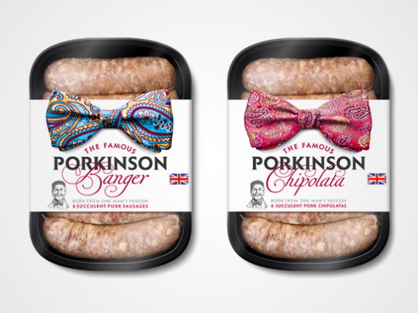 Saucisses de porc Porkinson