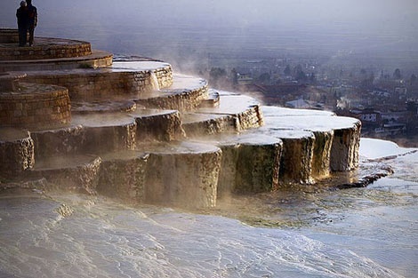 piscines naturelles de Pamukkale en Turquie