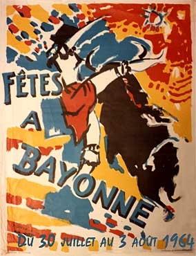 affiche-des-fetes-de-Bayonne-en-1954 