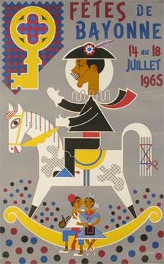 affiche-des-fetes-de-Bayonne-en-1965