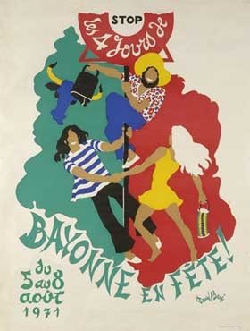 affiche-des-fetes-de-Bayonne-en-1971