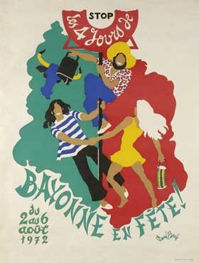 affiche-des-fetes-de-Bayonne-en-1972