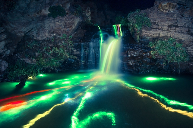 cascades phosphorescentes 