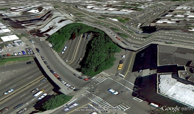 Google-earth-anomalie-Bronx New York USA
