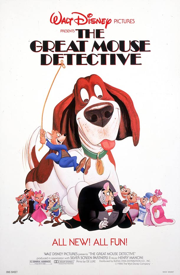 Basil detective prive affiche 1986