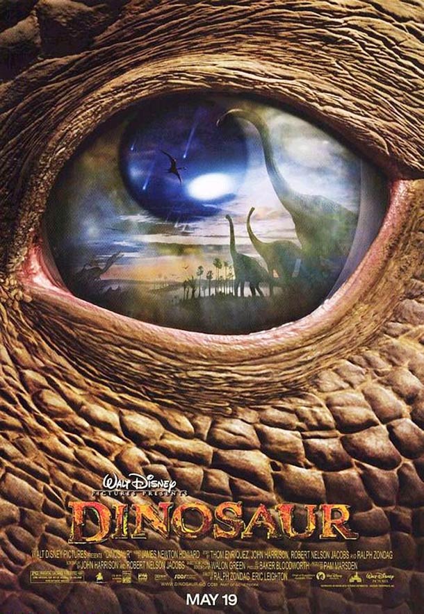 affiche Dinosaures walt disney 2000