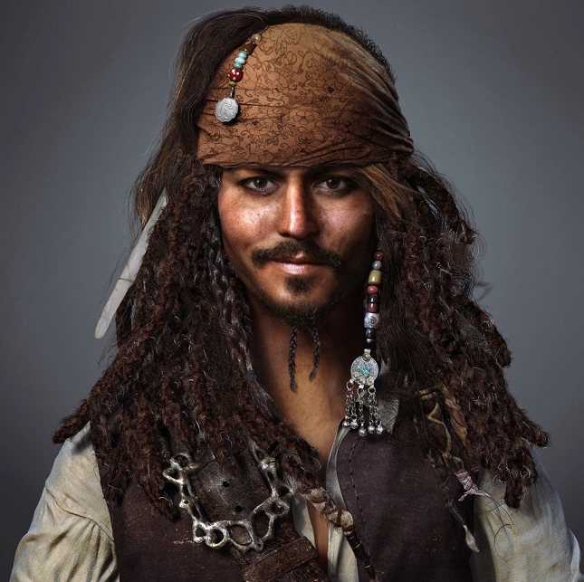Capitaine Jack Sparrow par Zhiheng Tang
