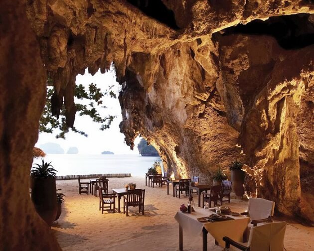 Restaurant-insolite-The Grotto, Krabi, Thaïlande