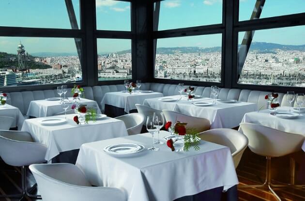 Restaurant-insolite-Torre d’Alta Mar, Barcelone, Espagne