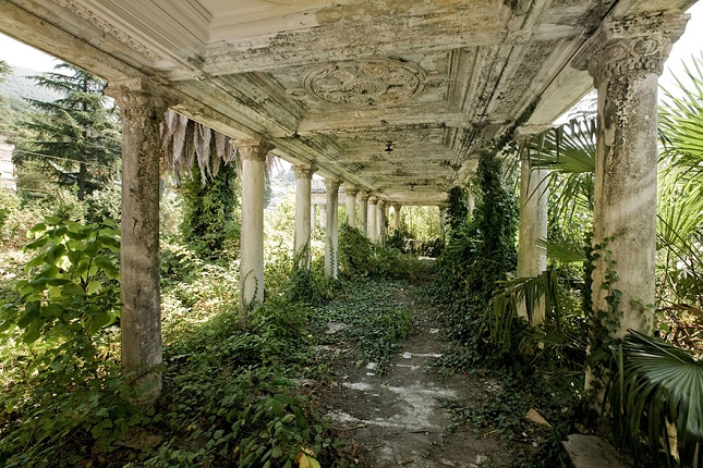 Une gare abandonnée en Géorgie