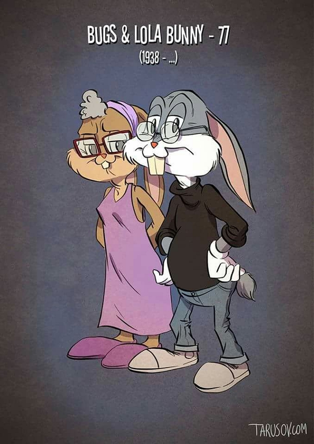 Age-personnages-cartoon-bugs-and-Bunny