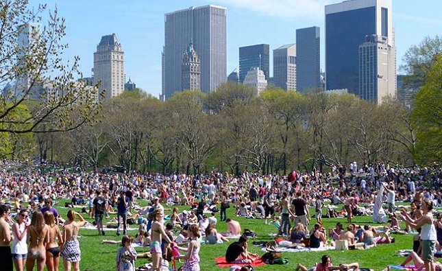 Marcher dans Central Park à New York - realite