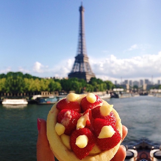 Tarte aux fraises à Paris